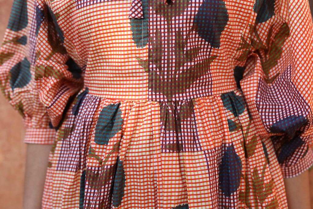 Block Print Cotton Dress for Women – Handmade Floral Tunic Dress