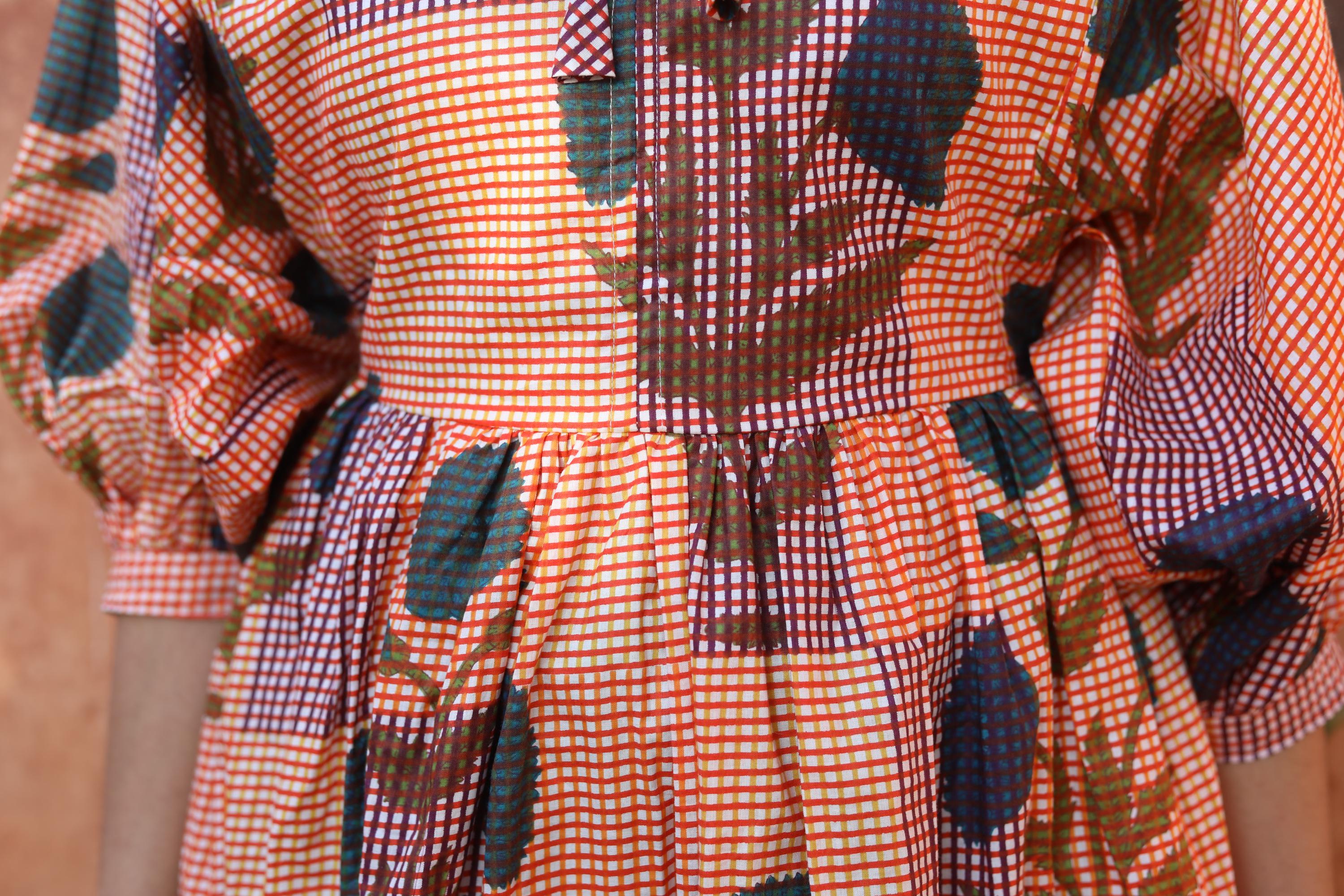 Block Print Cotton Dress for Women – Handmade Floral Tunic Dress