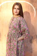 Block Print Cotton Dress for Women – Handmade Floral Tunic Dress