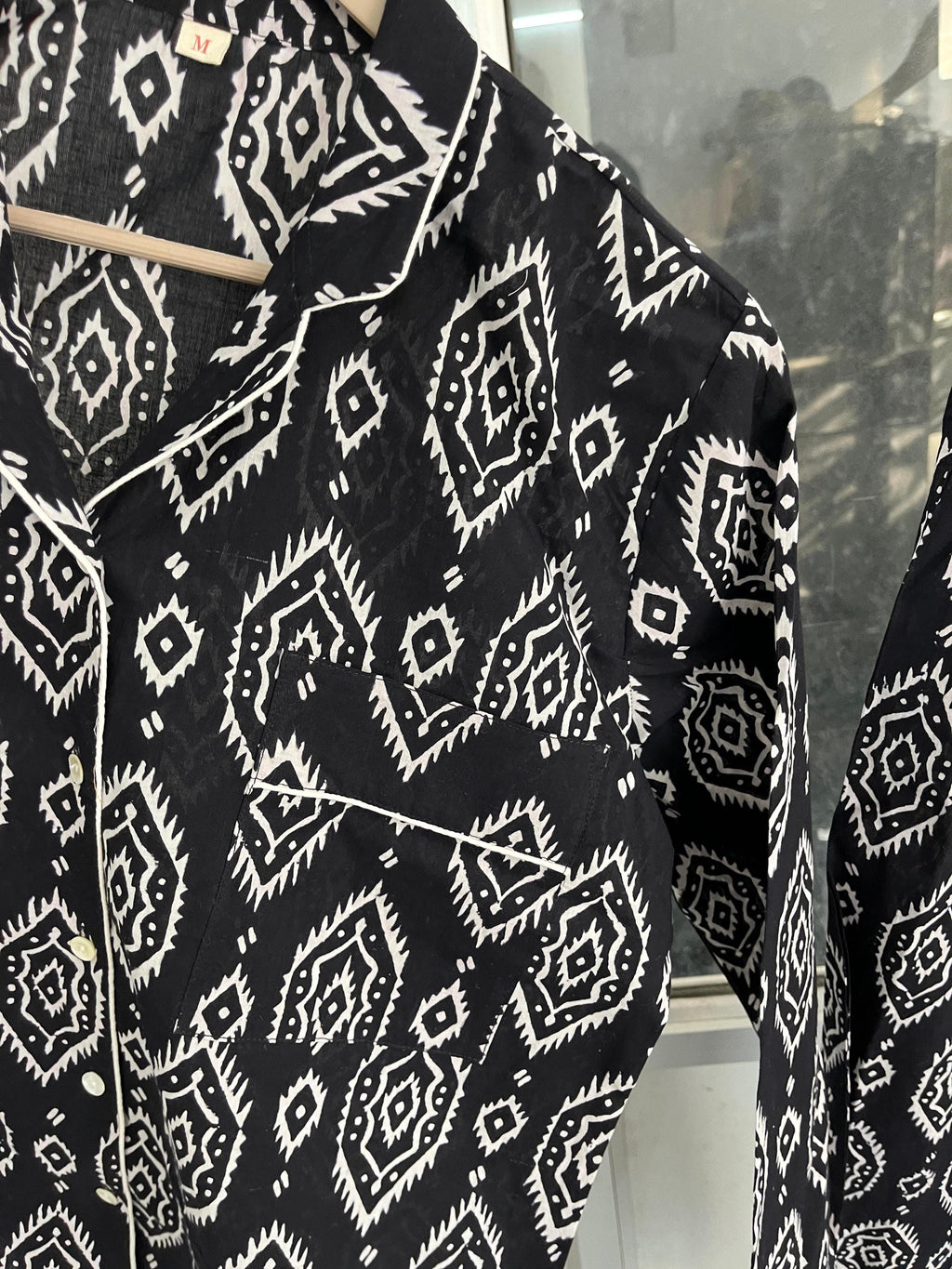 Handmade Cotton Pajama Set: Bohemian Women's Nightwear