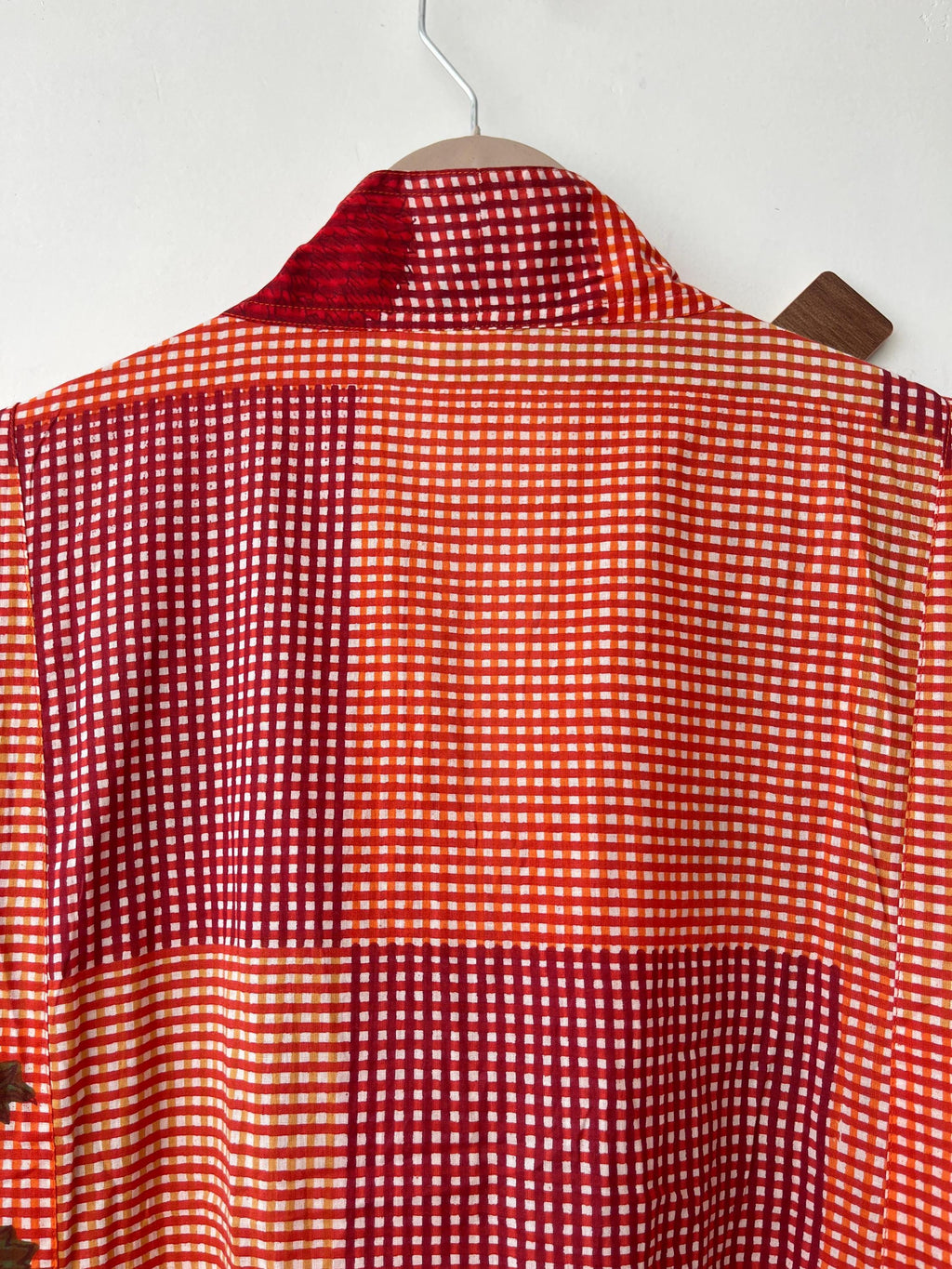 Hand Block Printed Cotton Dress: Indian Gauze Tunic Gown