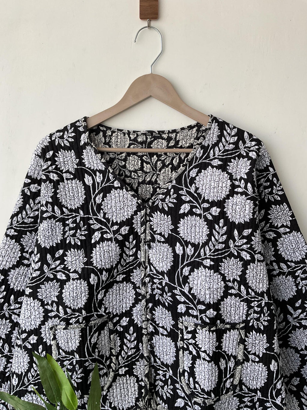 Reversible hand Block print Cotton Quilted jacket Coat , Short jacket Women's Wear Coat Winter jacket And Coat gift for her, quilted women