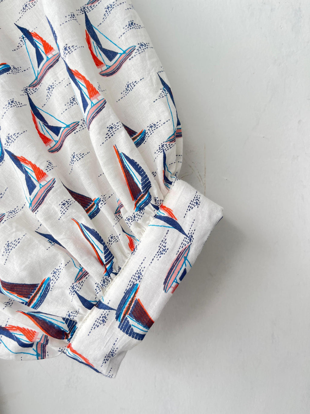 Floral Hand Block Print Cotton Midi Dress: Deep Neck Summer Dress