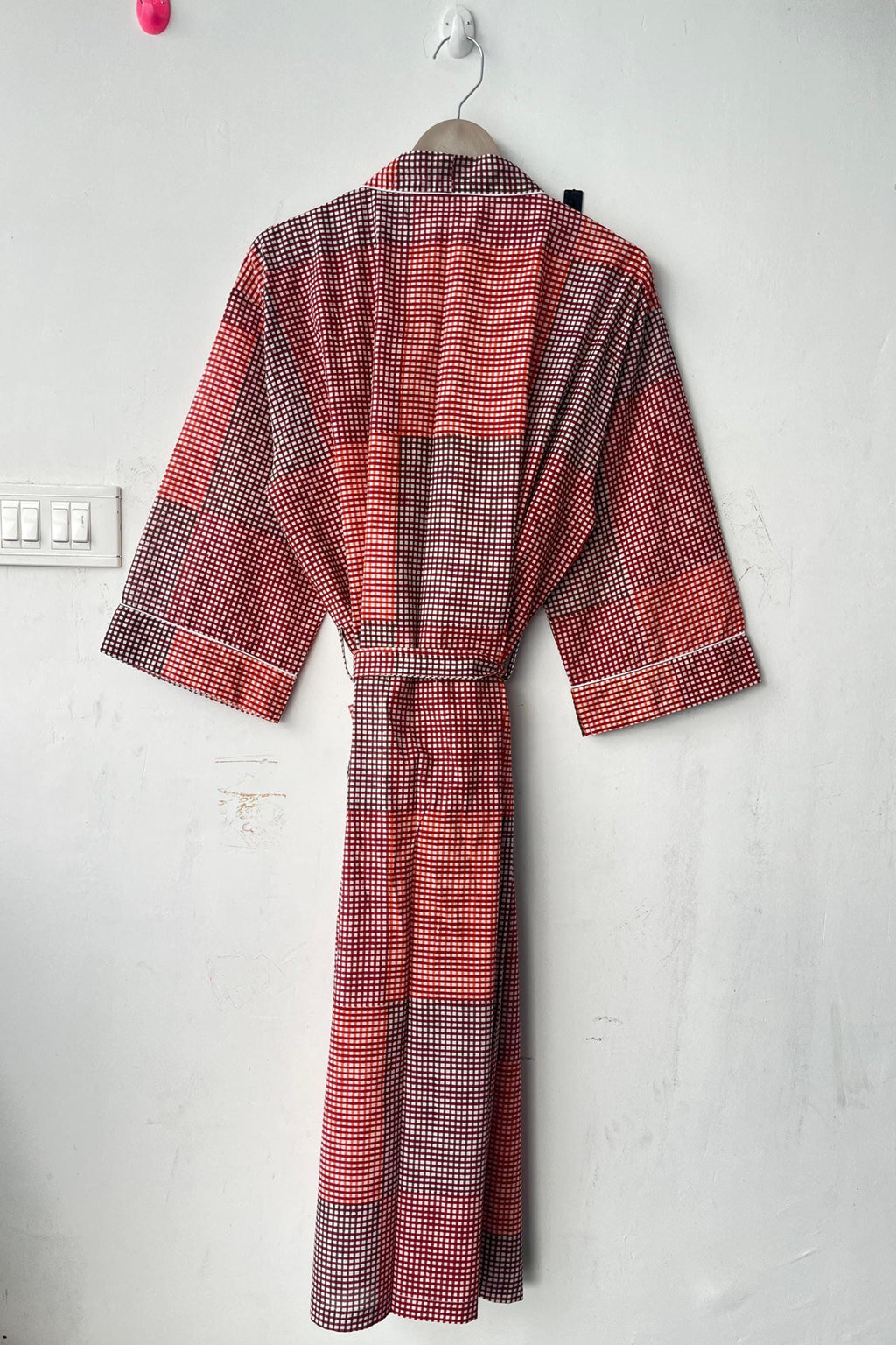 Block Print Cotton Kimono Robe: Handcrafted Summer Nightwear
