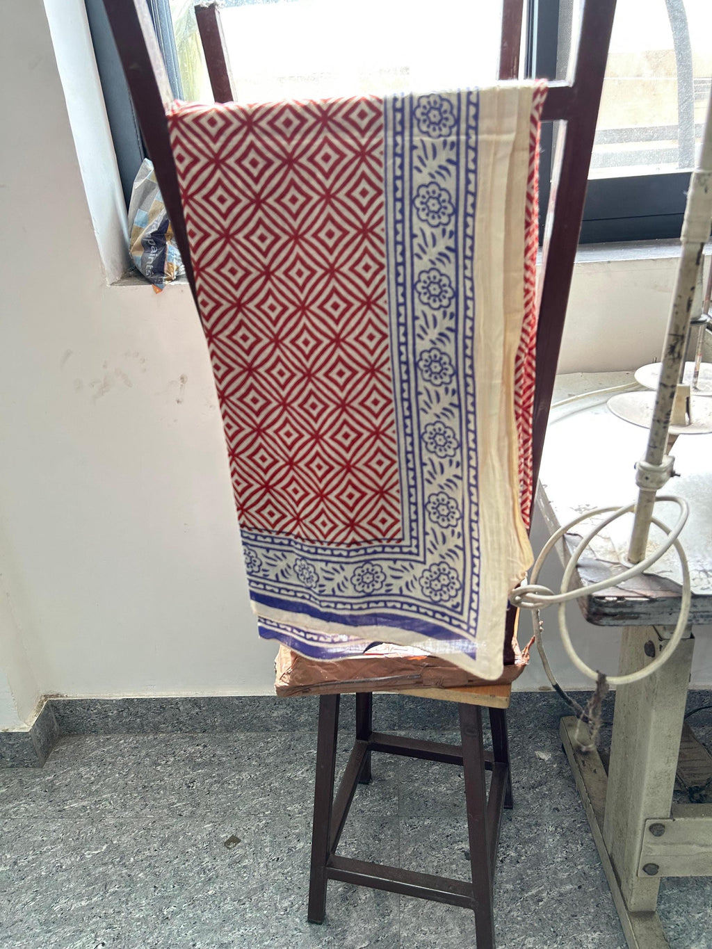 Hand Block Printed Cotton Sarong: Beach Wrap, Swim Cover-Up