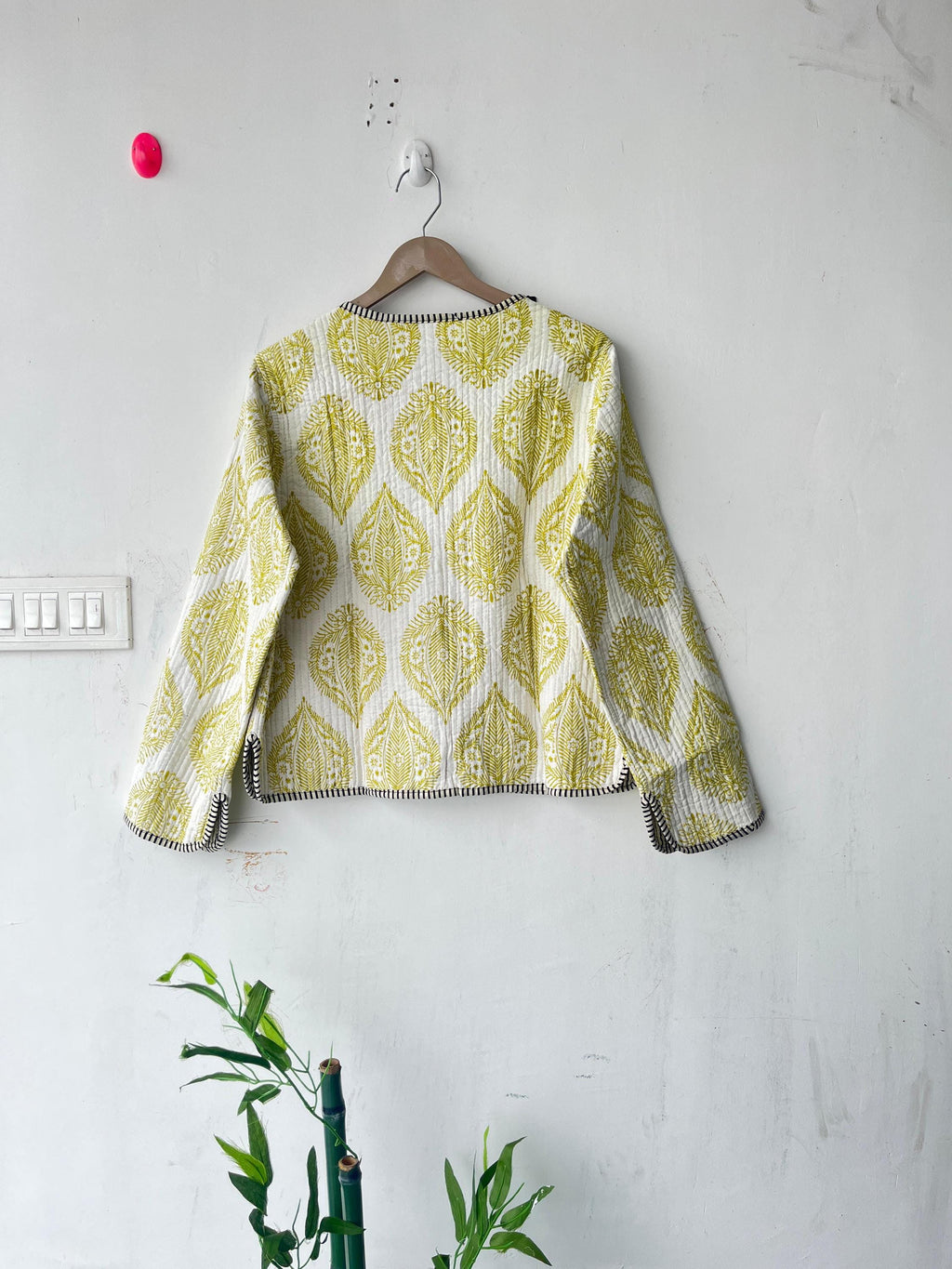 Block Printed Cotton Quilted Jacket - Boho Handmade Women's Coat